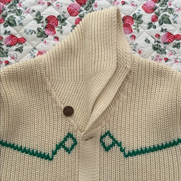 Beautiful Vintage Wool Cardigan Sweater with Horse Detail - Picture 11 of 12